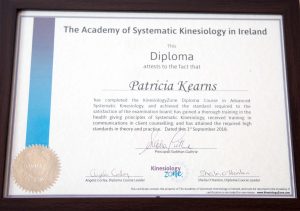 Patricia Kearns - Diploma in Advanced Systematic Kinesiology